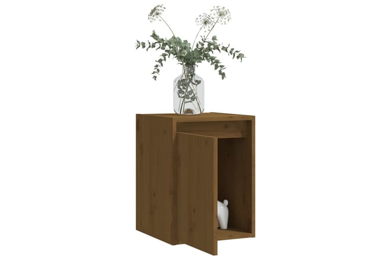 Väggskåp honungsbrun 30x30x40 cm massiv furu - Honung - Förvaring - Hylla - Vägghylla