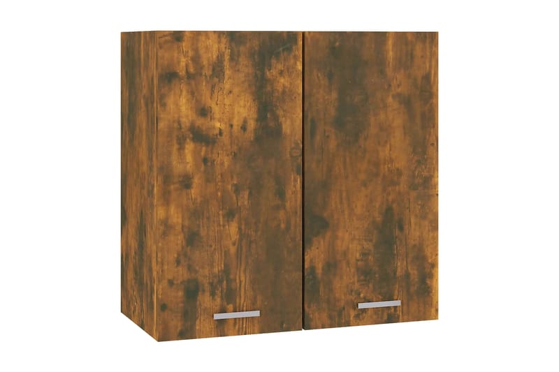 Väggskåp rökfärgad ek 60x31x60 cm konstruerat trä - Brun - Förvaring - Hylla - Vägghylla