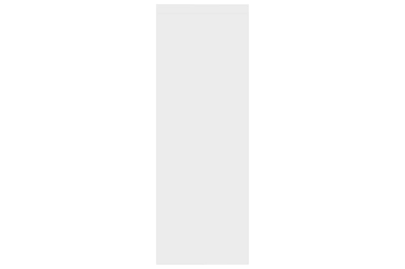Vägghylla vit högglans 45,1x16x45,1 cm spånskiva - Vit - Vägghylla