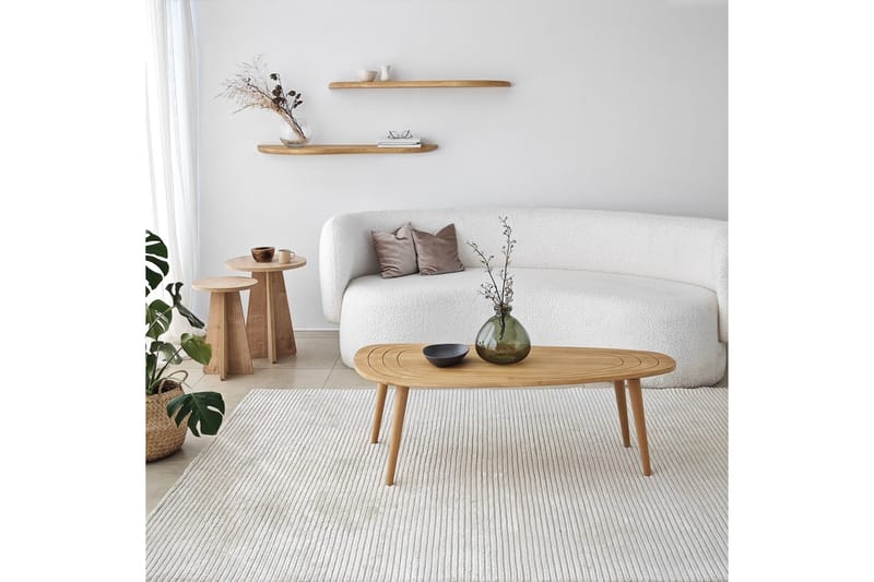 Wavy Vägghylla 100 cm, Ek