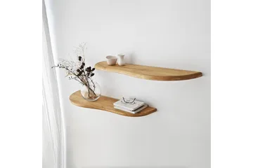 Wavy Vägghylla 100 cm - Ek - Förvaring - Hylla - Vägghylla