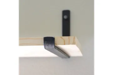 Wayte Vägghylla 60 cm i Trä med Metallstativ Svart/Ek - Svart/Ek - Förvaring - Hylla - Vägghylla