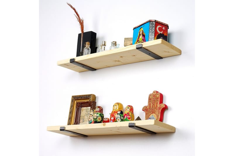 Wayte Vägghylla 60 cm - Svart/Ek - Förvaring - Hylla - Vägghylla