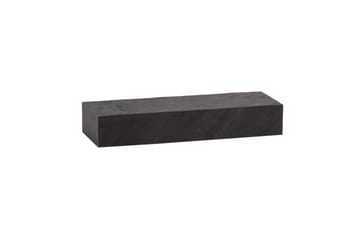 Vägghylla Wohnling svart stenoptik, väggmonterad, svävande hylla, modern loftstil 60 cm - 60 cm - Förvaring - Hylla - Vägghylla