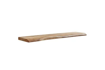 Vägghylla Wohnling träkant, massivt trä, flytande hylla, lantlig stil 120 cm - 120 cm - Förvaring - Hylla - Vägghylla
