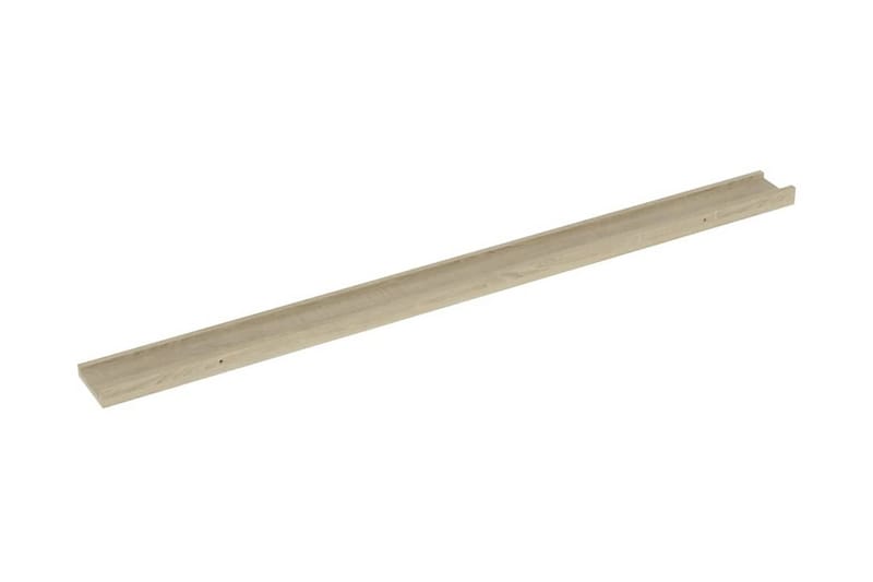 Vägghyllor 2 st sonoma-ek 115x9x3 cm - Ek - Förvaring - Hylla - Vägghylla