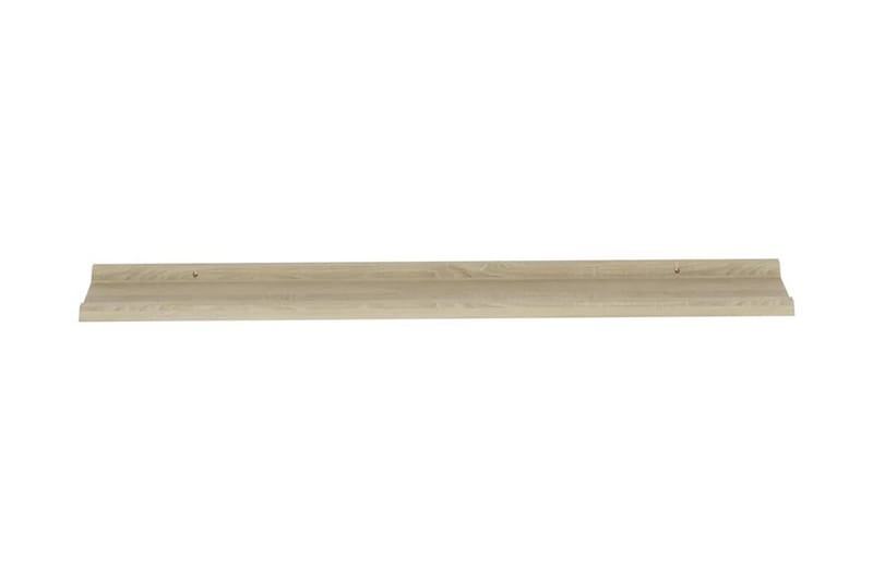 Vägghyllor 2 st sonoma-ek 115x9x3 cm - Ek - Förvaring - Hylla - Vägghylla