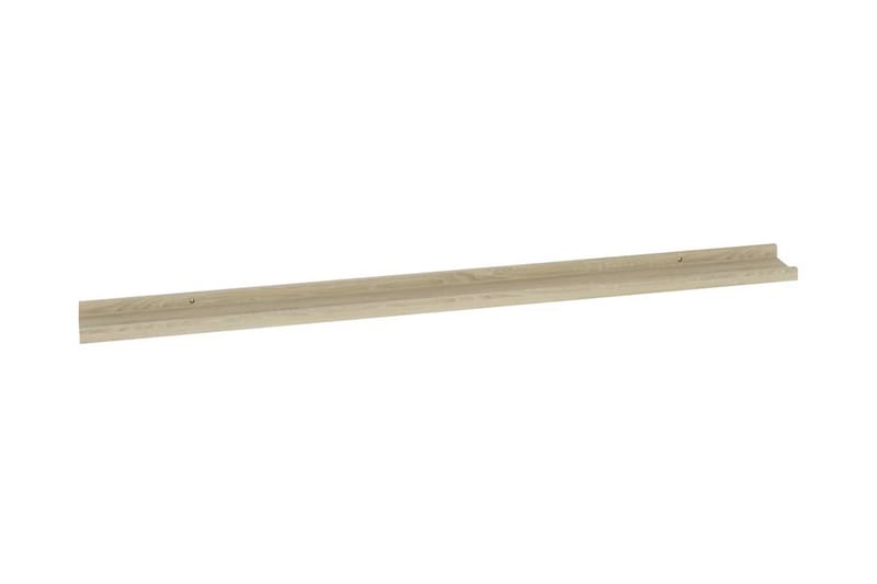Vägghyllor 2 st sonoma-ek 115x9x3 cm - Ek - Förvaring - Hylla - Vägghylla