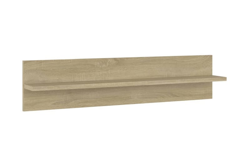 Vägghyllor 2 st sonoma-ek 80x11,5x18 cm spånskiva - Ek - Förvaring - Hylla - Vägghylla