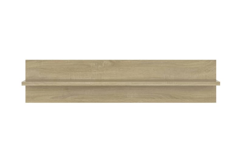 Vägghyllor 2 st sonoma-ek 80x11,5x18 cm spånskiva - Ek - Förvaring - Hylla - Vägghylla
