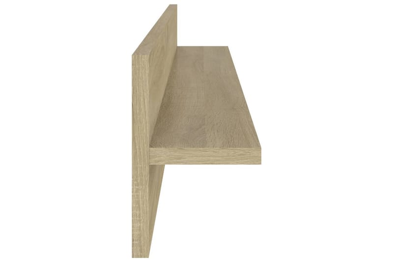 Vägghyllor 2 st sonoma-ek 80x11,5x18 cm spånskiva - Ek - Förvaring - Hylla - Vägghylla