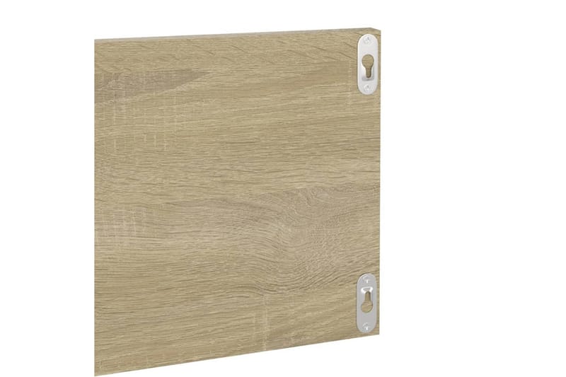 Vägghyllor 2 st sonoma-ek 80x11,5x18 cm spånskiva - Ek - Förvaring - Hylla - Vägghylla