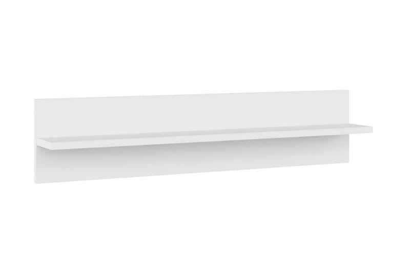 Vägghyllor 2 st vit 80x11,5x18 cm spånskiva - Vit - Förvaring - Hylla - Vägghylla