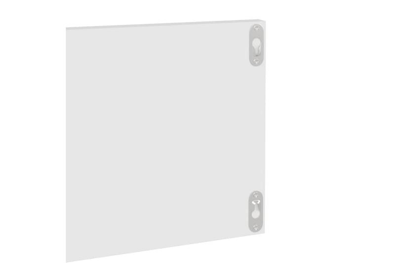 Vägghyllor 2 st vit 80x11,5x18 cm spånskiva - Vit - Förvaring - Hylla - Vägghylla