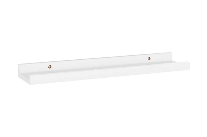 Vägghyllor 4 st vit 40x9x3 cm - Vit - Förvaring - Hylla - Vägghylla