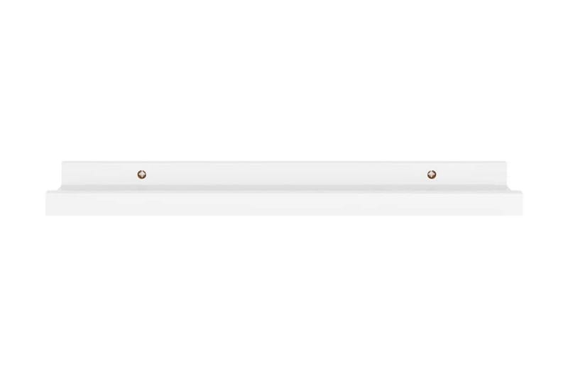 Vägghyllor 4 st vit 40x9x3 cm - Vit - Förvaring - Hylla - Vägghylla
