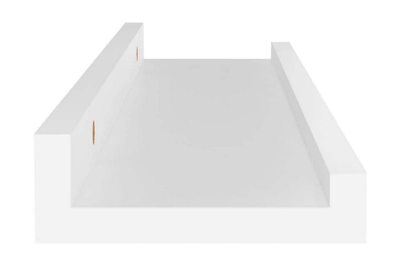 Vägghyllor 4 st vit 40x9x3 cm - Vit - Förvaring - Hylla - Vägghylla
