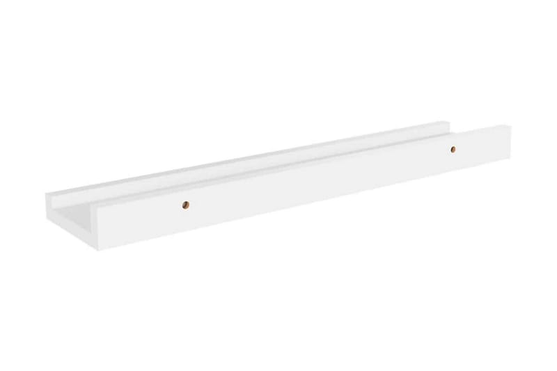 Vägghyllor 4 st vit 40x9x3 cm - Vit - Förvaring - Hylla - Vägghylla