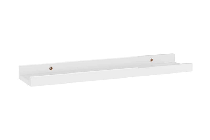Vägghyllor 4 st vit högglans 40x9x3 cm - Vit högglans - Förvaring - Hylla - Vägghylla