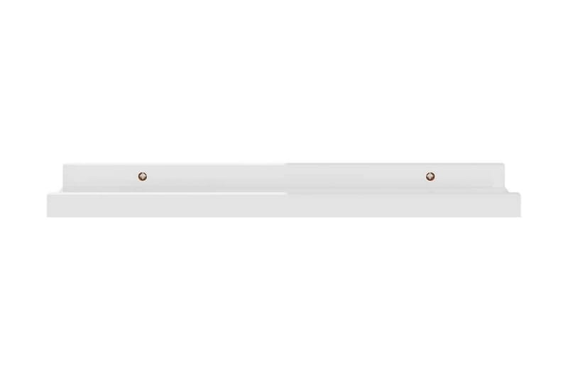 Vägghyllor 4 st vit högglans 40x9x3 cm - Vit högglans - Förvaring - Hylla - Vägghylla