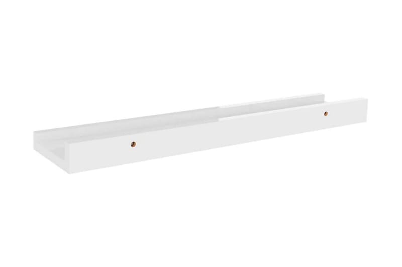 Vägghyllor 4 st vit högglans 40x9x3 cm - Vit högglans - Förvaring - Hylla - Vägghylla