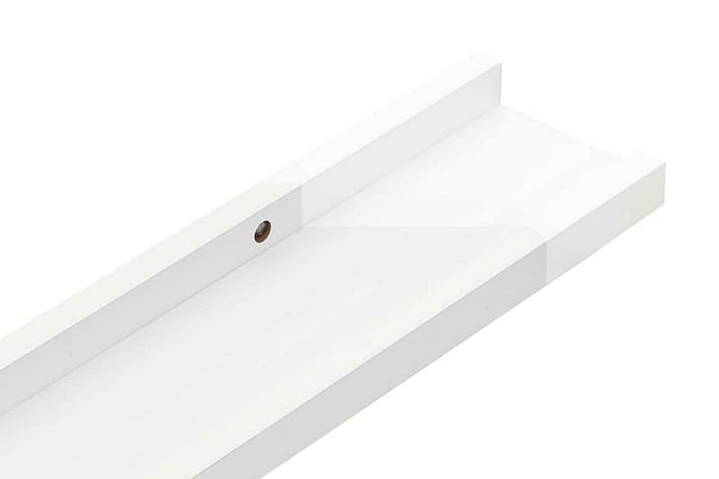Vägghyllor 4 st vit högglans 40x9x3 cm - Vit högglans - Förvaring - Hylla - Vägghylla