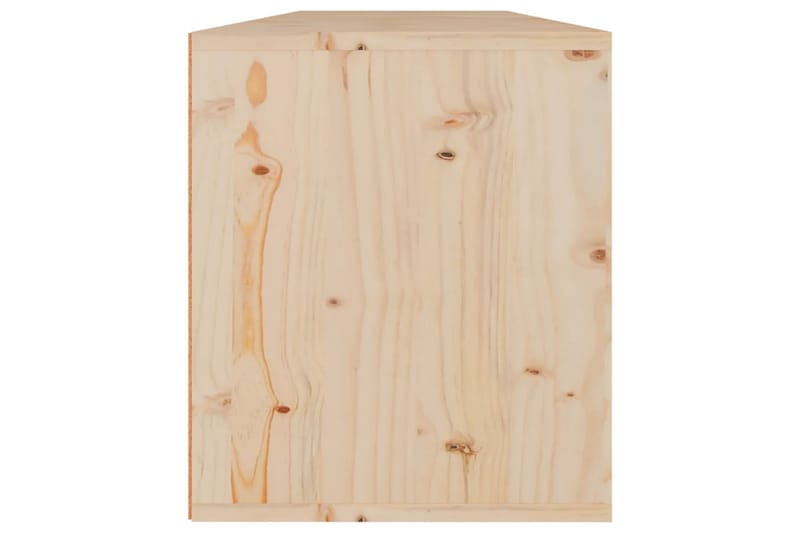 Väggskåp 2 st 60x30x35 cm massiv furu - Brun - Förvaring - Hylla - Vägghylla