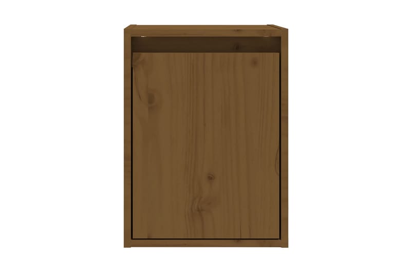 Väggskåp 2 st honungsbrun 30x30x40 cm massiv furu - Honung - Förvaring - Hylla - Vägghylla