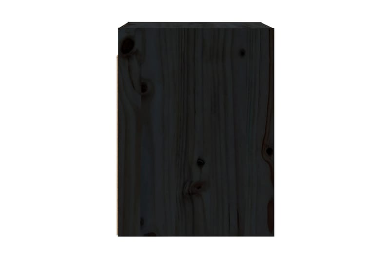 Väggskåp 2 st svart 30x30x40 cm massiv furu - Svart - Förvaring - Hylla - Vägghylla