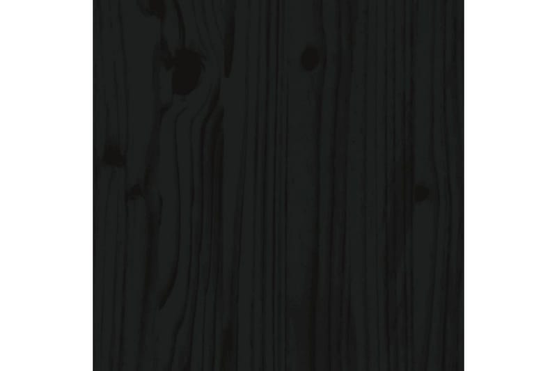 Väggskåp 2 st svart 30x30x60 cm massiv furu - Svart - Vägghylla