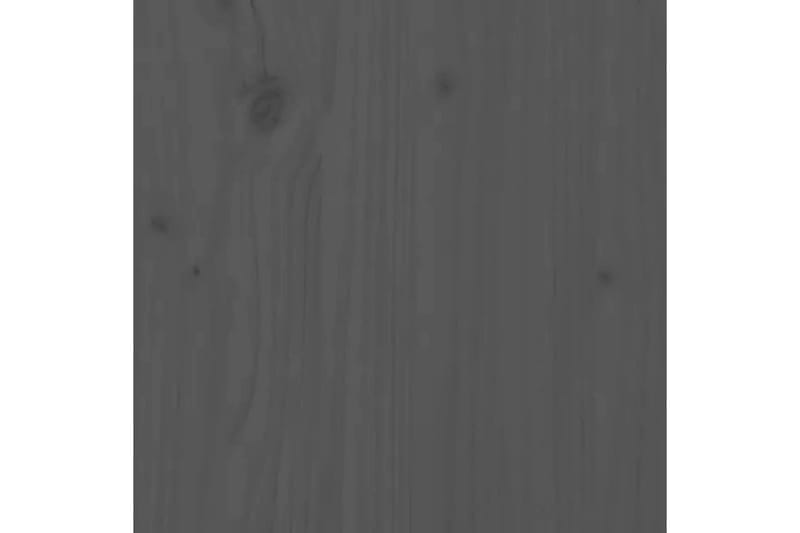 Väggskåp grå 100x30x35 cm massiv furu - Grå - Vägghylla