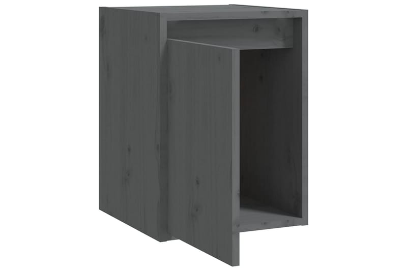 Väggskåp grå 30x30x40 cm massiv furu - Grå - Förvaring - Hylla - Vägghylla
