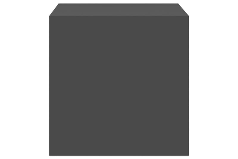 Väggskåp grå 37x37x37 cm spånskiva - Grå - Vägghylla