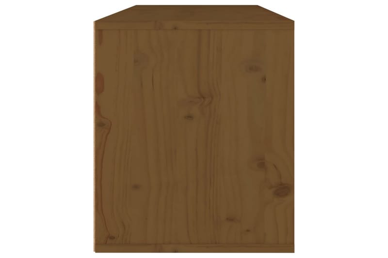 Väggskåp honungsbrun 80x30x35 cm massiv furu - Honung - Förvaring - Hylla - Vägghylla