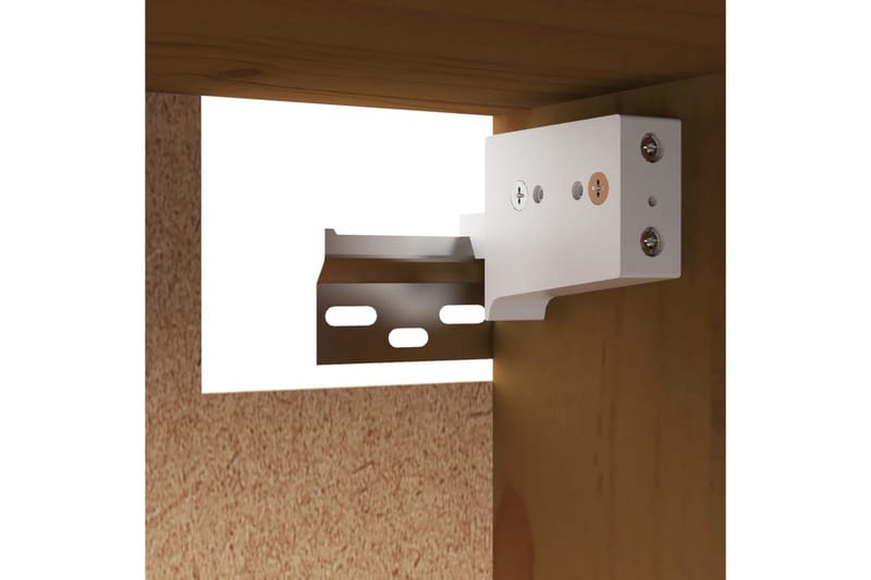 Väggskåp honungsbrun 80x30x35 cm massiv furu - Honung - Förvaring - Hylla - Vägghylla