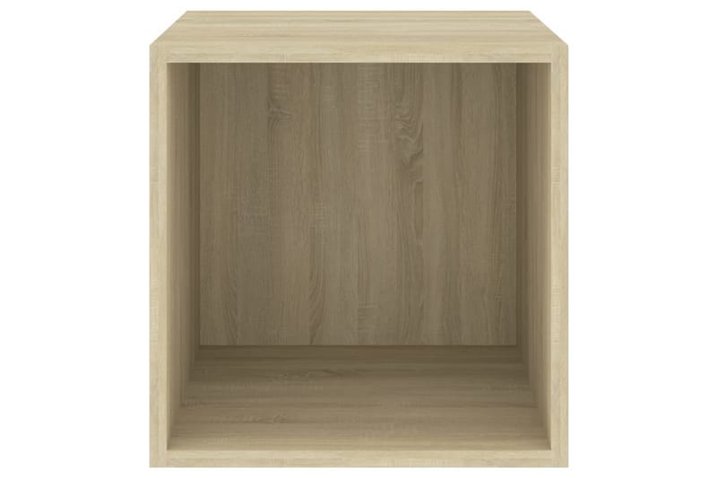 Väggskåp sonoma-ek 37x37x37 cm spånskiva - Brun - Förvaring - Hylla - Vägghylla