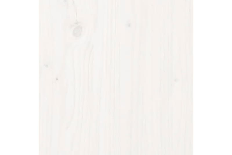 Väggskåp vit 100x30x35 cm massiv furu - Vit - Vägghylla