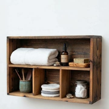 Velnor Dekorativ vägghylla 50x30x14 cm - Träfärg(er) - Förvaring - Hylla - Vägghylla