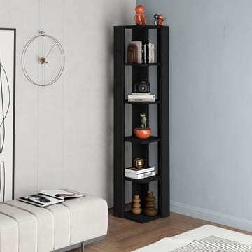 Verina Bokhylla 161 cm - Black Wood - Förvaring - Hylla - Hörnhylla