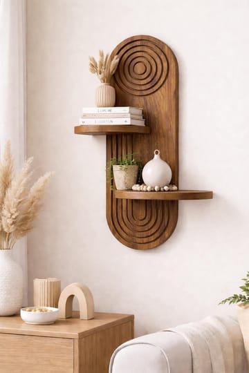 Virlin Vägghylla 26x35x13 cm - Ek - Förvaring - Hylla - Vägghylla