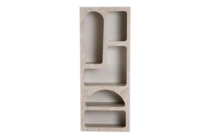 Wenus Bokhylla 60 cm, Travertine/Sandsten