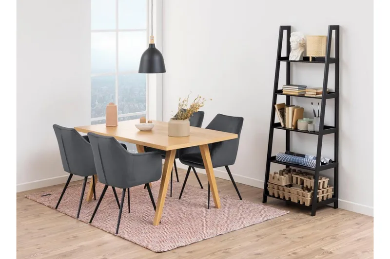 Wilele Bokhylla 63 cm i Målat Trä - Svart - Förvaring - Hylla - Bokhylla