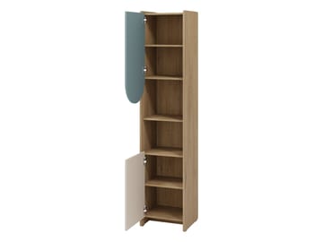 Zarek Bokhylla 44x198 cm - brun, rosa, beige - Förvaring - Hylla - Bokhylla