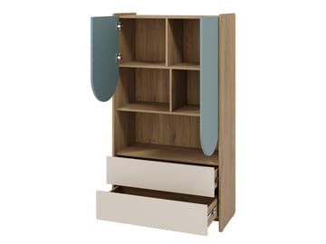 Zarek Bokhylla 84x151 cm - brun, rosa, beige - Förvaring - Hylla - Bokhylla