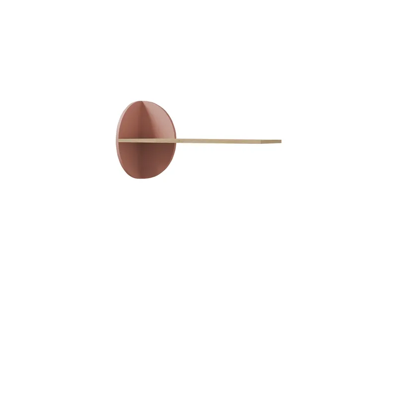 Zarek Vägghylla 81 cm, brun och rosa