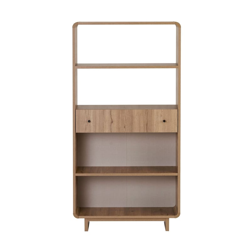 Zavio Bokhylla 78x153x34 cm - Ek - Förvaring - Hylla - Bokhylla