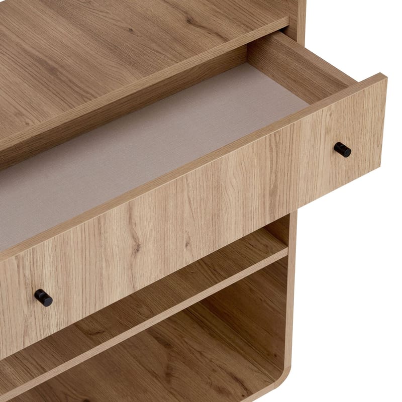 Zavio Bokhylla 78x153x34 cm - Ek - Förvaring - Hylla - Bokhylla