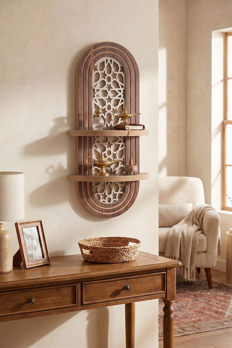 Zayra Vägghylla 26x70 cm - Brun - Förvaring - Hylla - Vägghylla