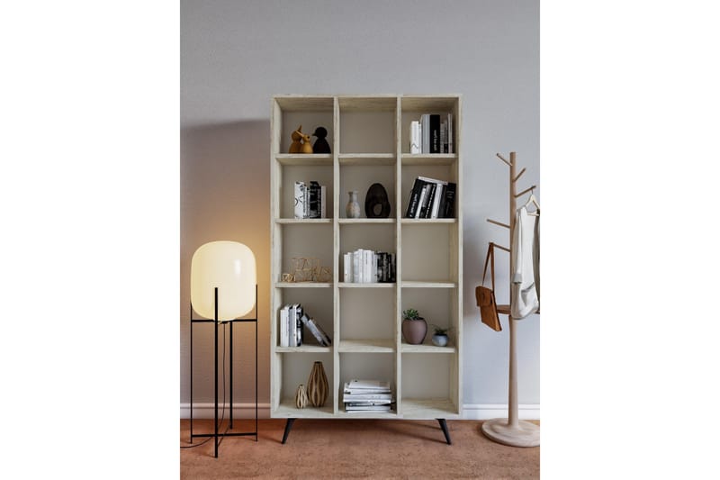 Zipa Bokhylla 100 cm - Beige - Förvaring - Hylla - Bokhylla
