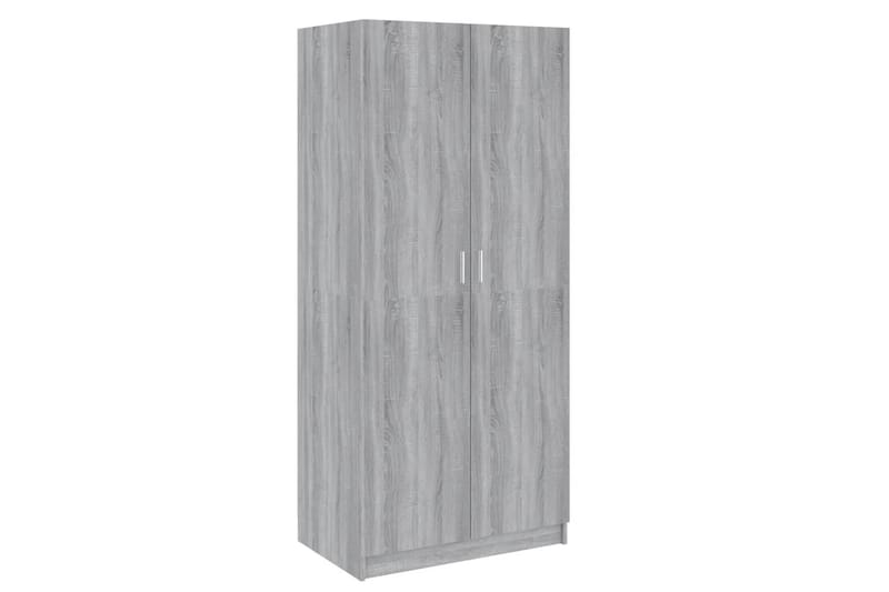 beBasic Klädhängare grå sonoma 80x52x180 cm konstruerat trä - Grey - Klädhängare